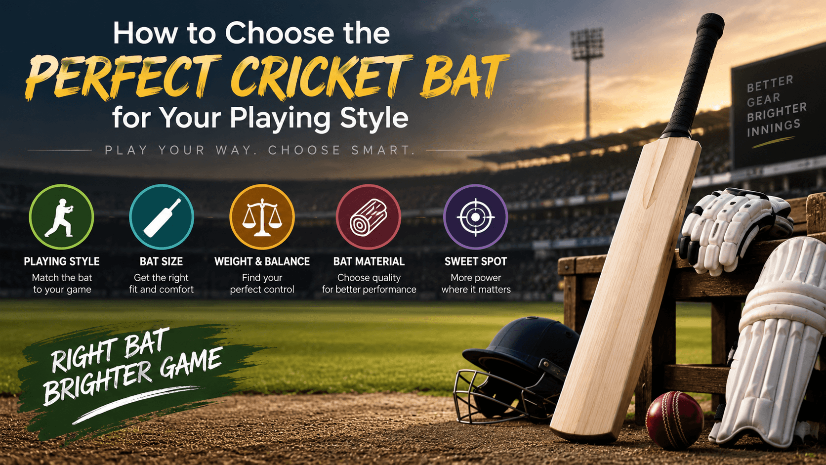 How to Choose the Perfect Cricket Bat for Your Playing Style