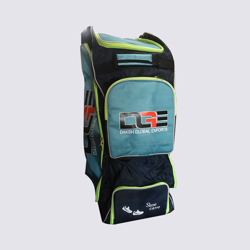 Cricket Kit Bag (Green & Blue)